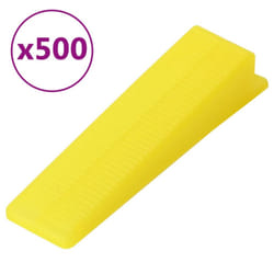 vidaXL Tile Levelling Wedges Reusable Tile Leveling System Wedges Tile Clip - 89 x 22 x 16.5 mm/ 500 pcs