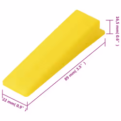 vidaXL Tile Levelling Wedges Reusable Tile Leveling System Wedges Tile Clip - 89 x 22 x 16.5 mm/ 500 pcs