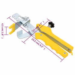 vidaXL Tile Levelling System Tile Levelling Plier Kit 500 Wedges 2500 Clips - Additional view 10