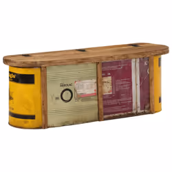 vidaXL Storage Bench/Sideboard Hallway Bench Storage Box Solid Wood Reclaimed - Additional view 9