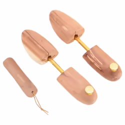 vidaXL Shoe Stretcher with Shoe Horn Hallway Boot Stretcher Solid Wood Cedar - 44-45