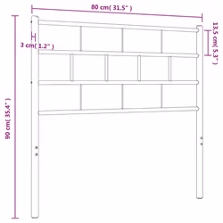 VidaXL 355734 headboard/footboard White - Additional view 6