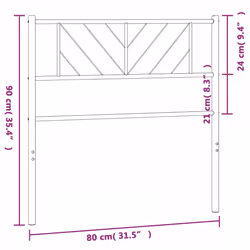 VidaXL 372254 headboard/footboard White - Additional view 6