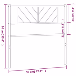 VidaXL 372256 headboard/footboard White - Additional view 6