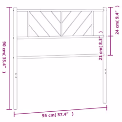 VidaXL 372259 headboard/footboard White - Additional view 6