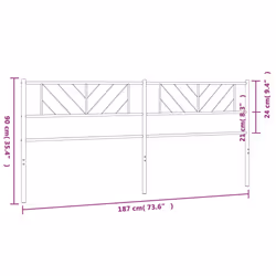 VidaXL 372265 headboard/footboard White - Additional view 7