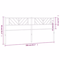 VidaXL 372266 headboard/footboard White - Additional view 7