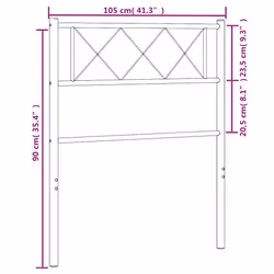 VidaXL 372309 headboard/footboard Black - Additional view 7