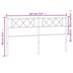 VidaXL 372313 headboard/footboard Black - Additional view 8