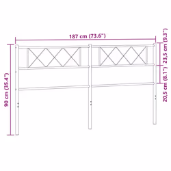VidaXL 372362 headboard/footboard White - Additional view 7