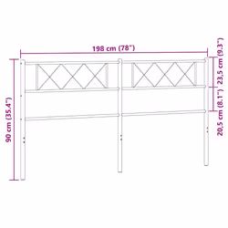 VidaXL 372363 headboard/footboard White - Additional view 8