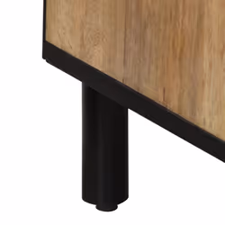 vidaXL Side Cabinets Storage Cabinet Cupboard Sideboard 2 pcs Solid Wood Mango - Additional view 8