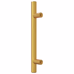 vidaXL Cabinet Handles Door Handles Furniture Drawer Pull Stainless Steel - gold, 96 mm/ 10 pcs - Additional view 6