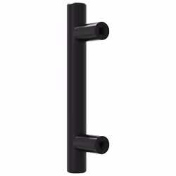 vidaXL Cabinet Handles Door Handles Furniture Drawer Pull Stainless Steel - black, 64 mm/ 10 pcs - Additional view 6