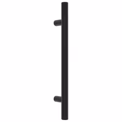 vidaXL Cabinet Handles Door Handles Furniture Drawer Pull Stainless Steel - black, 128 mm/ 10 pcs - Additional view 2
