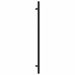 vidaXL Cabinet Handles Door Handles Furniture Drawer Pull Stainless Steel - black, 320 mm/ 5 pcs