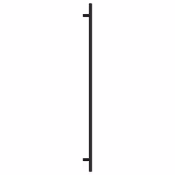 vidaXL Cabinet Handles Door Handles Furniture Drawer Pull Stainless Steel - black, 480 mm/ 5 pcs - Additional view 5
