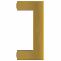 vidaXL Cabinet Handles Door Handles Furniture Drawer Pull Stainless Steel - gold, 64 mm/ 10 pcs - Additional view 5