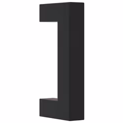 vidaXL Cabinet Handles Door Handles Furniture Drawer Pull Stainless Steel - black, 64 mm/ 10 pcs