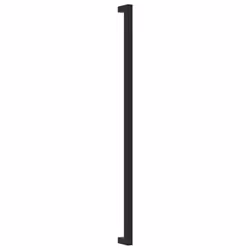 vidaXL Cabinet Handles Door Handles Furniture Drawer Pull Stainless Steel - black, 480 mm/ 5 pcs