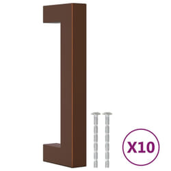 vidaXL Cabinet Handles Door Handles Furniture Drawer Pull Stainless Steel - bronze, 96 mm/ 10 pcs