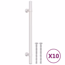 vidaXL Cabinet Handles Door Handles Furniture Drawer Pull Stainless Steel - silver, 160 mm/ 10 pcs