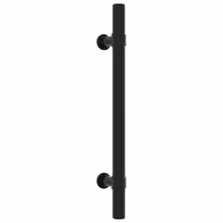vidaXL Cabinet Handles Door Handles Furniture Drawer Pull Stainless Steel - black, 128 mm/ 10 pcs