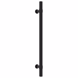 vidaXL Cabinet Handles Door Handles Furniture Drawer Pull Stainless Steel - black, 192 mm/ 5 pcs - Additional view 2