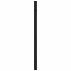 vidaXL Cabinet Handles Door Handles Furniture Drawer Pull Stainless Steel - black, 192 mm/ 5 pcs - Additional view 4