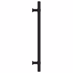 vidaXL Cabinet Handles Door Handles Furniture Drawer Pull Stainless Steel - black, 192 mm/ 5 pcs - Additional view 5