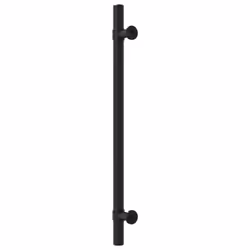 vidaXL Cabinet Handles Door Handles Furniture Drawer Pull Stainless Steel - black, 192 mm/ 5 pcs - Additional view 6