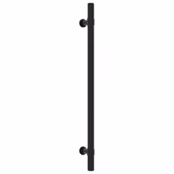 vidaXL Cabinet Handles Door Handles Furniture Drawer Pull Stainless Steel - black, 224 mm/ 5 pcs - Additional view 2