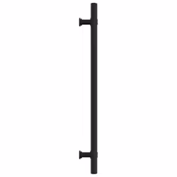 vidaXL Cabinet Handles Door Handles Furniture Drawer Pull Stainless Steel - black, 224 mm/ 5 pcs - Additional view 5