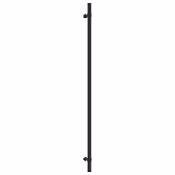 vidaXL Cabinet Handles Door Handles Furniture Drawer Pull Stainless Steel - black, 480 mm/ 5 pcs