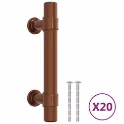 vidaXL Cabinet Handles Door Handles Furniture Drawer Pull Stainless Steel - bronze, 64 mm/ 10 pcs