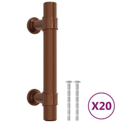 vidaXL Cabinet Handles Door Handles Furniture Drawer Pull Stainless Steel - bronze, 64 mm/ 10 pcs