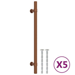 vidaXL Cabinet Handles Door Handles Furniture Drawer Pull Stainless Steel - bronze, 192 mm/ 5 pcs