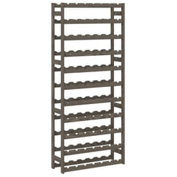 vidaXL Wine Rack Wine Shelf Bottle Holder Wine Drinking Rack Solid Wood Pine - grey, 77 bottle