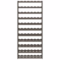 vidaXL Wine Rack Wine Shelf Bottle Holder Wine Drinking Rack Solid Wood Pine - grey, 77 bottle