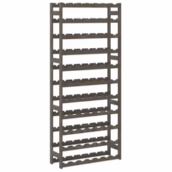 vidaXL Wine Rack Wine Shelf Bottle Holder Wine Drinking Rack Solid Wood Pine - grey, 77 bottle - Additional view 4