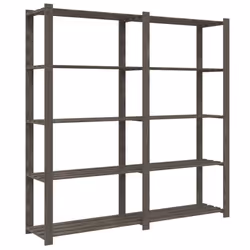 vidaXL Storage Rack Storage Units Shelf Industrial Shelving Solid Pinewood - grey, 170 x 38 x 170 cm - Additional view 4