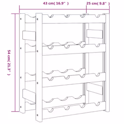 VidaXL 373389 wine rack Wood Brown - Additional view 7