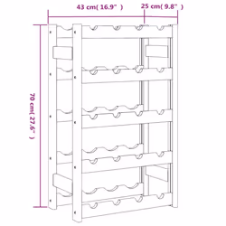 VidaXL 373390 wine rack Wood Brown - Additional view 3