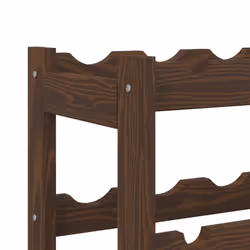 vidaXL Wine Rack Wine Shelf Bottle Holder Wine Drinking Rack Solid Wood Pine - brown, 42 bottle - Additional view 5