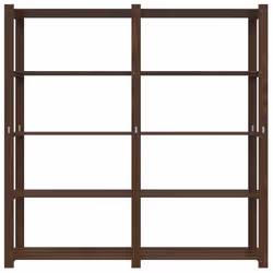 vidaXL Storage Rack Storage Units Shelf Industrial Shelving Solid Pinewood - brown, 170 x 38 x 170 cm - Additional view 2