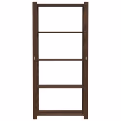 vidaXL Storage Rack Storage Units Shelf Industrial Shelving Solid Pinewood - brown, 80 x 38 x 170 cm - Additional view 2