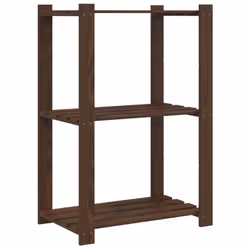 vidaXL Storage Rack Storage Units Shelf Industrial Shelving Solid Pinewood - brown, 60 x 38 x 90 cm