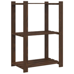 vidaXL Storage Rack Storage Units Shelf Industrial Shelving Solid Pinewood - brown, 60 x 38 x 90 cm