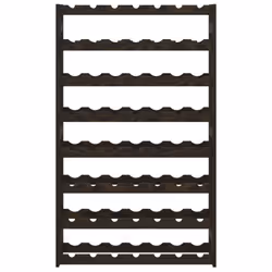 vidaXL Wine Rack Wine Shelf Bottle Holder Wine Drinking Rack Solid Wood Pine - black, 56 bottle