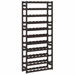 vidaXL Wine Rack Wine Shelf Bottle Holder Wine Drinking Rack Solid Wood Pine - black, 77 bottle - Additional view 4